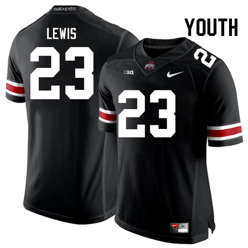 Youth #23 Parker Lewis Ohio State Buckeyes College Football Jerseys Stitched-Black